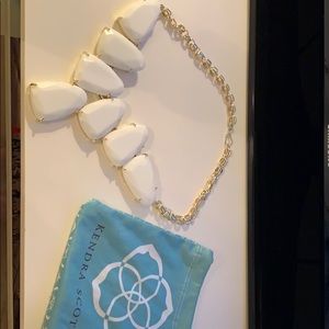 White kendra Scott necklace